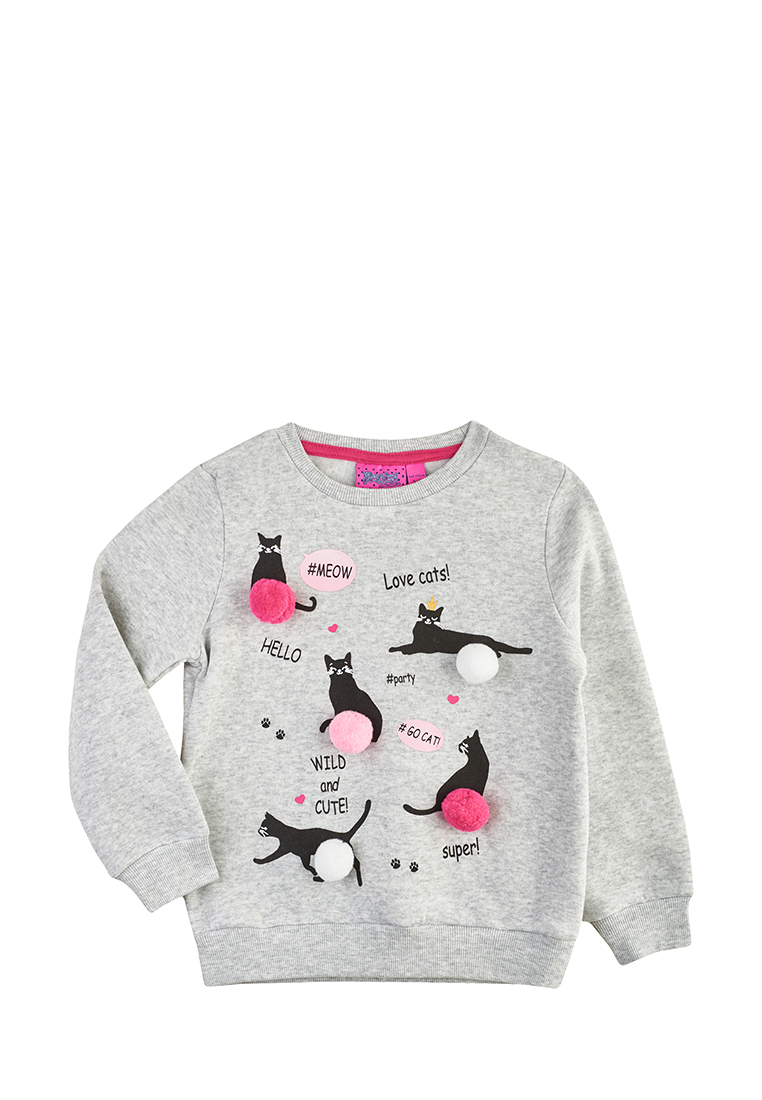 

Свитшот детский Max&jessi AW21C26404016 серый р.110, AW21C26404016