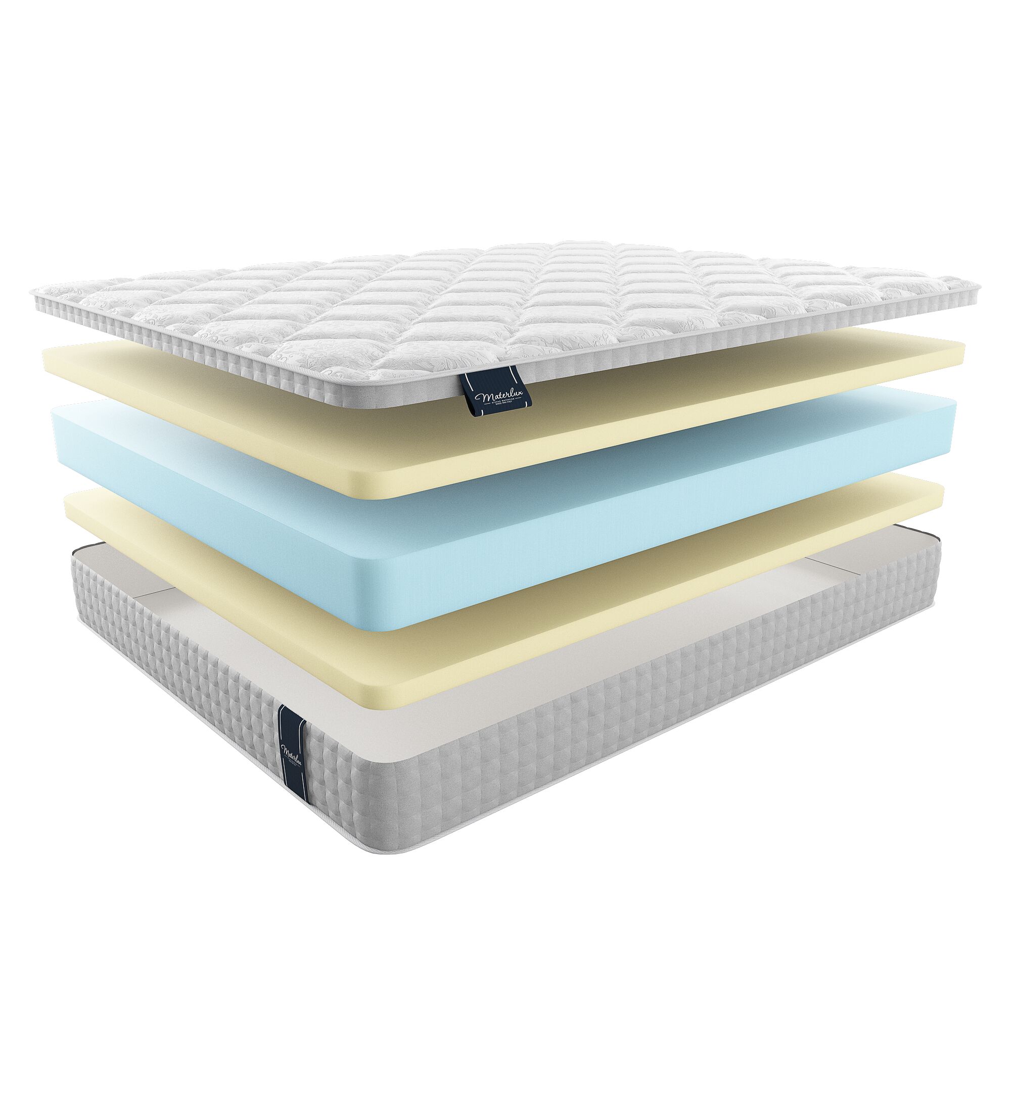 

Матрас Materlux VIP Cortina Bis 160х195, Бежевый;белый;серый;серебристый, Cortina Bis