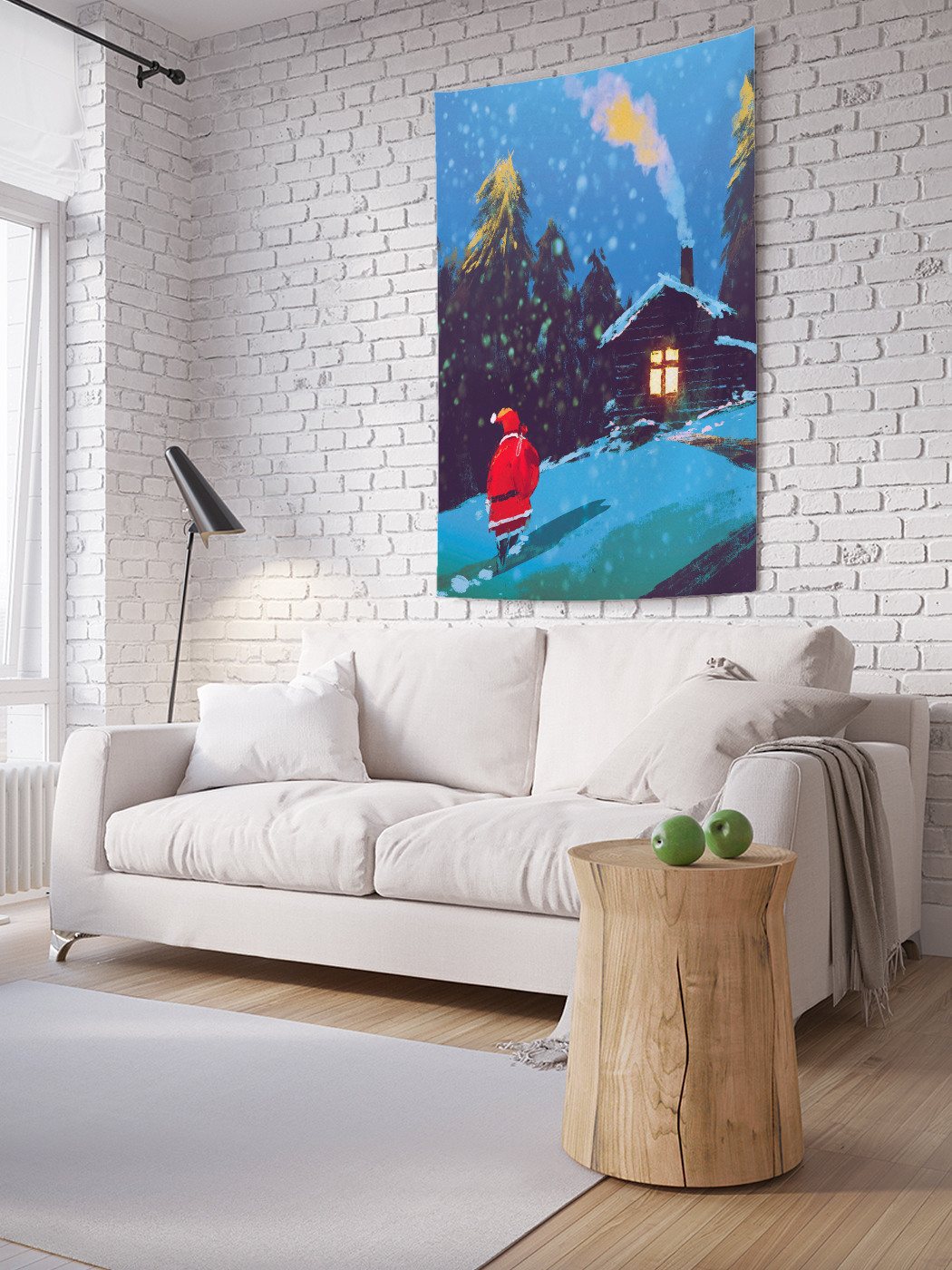 

Вертикальное фотопанно на стену JoyArty Дом санты 100x150 см, Дом санты
