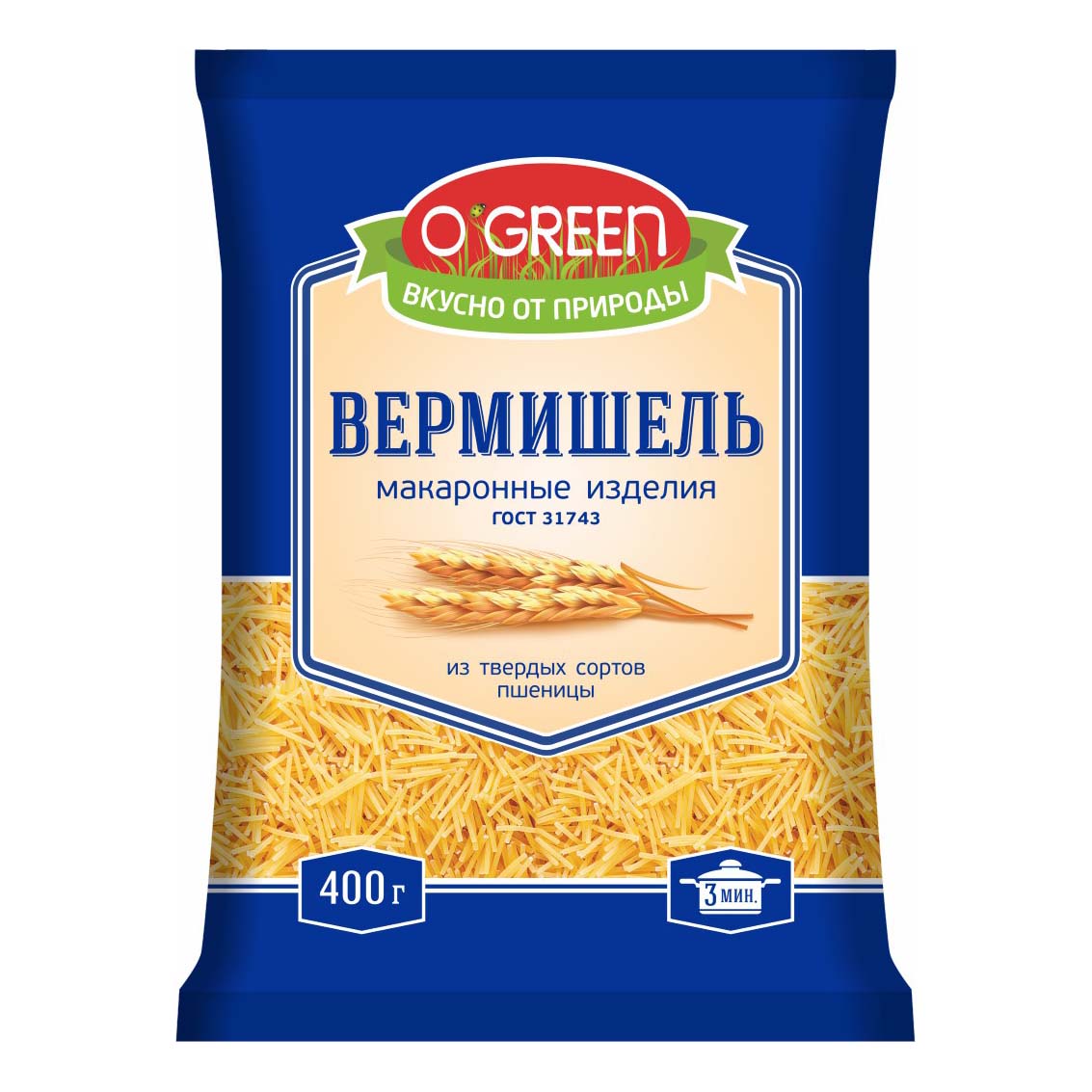 Макаронные изделия O'Green Вермишель для супа 400 г