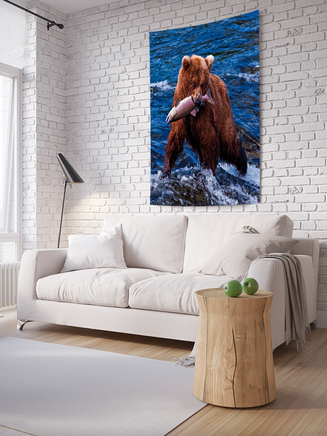 

Вертикальное фотопанно на стену JoyArty Медвежий улов 100x150 см, Медвежий улов