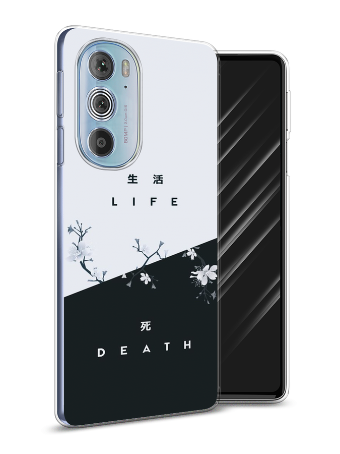 

Чехол Awog на Motorola Edge 30 Pro "Life and death", Разноцветный, 243350-7