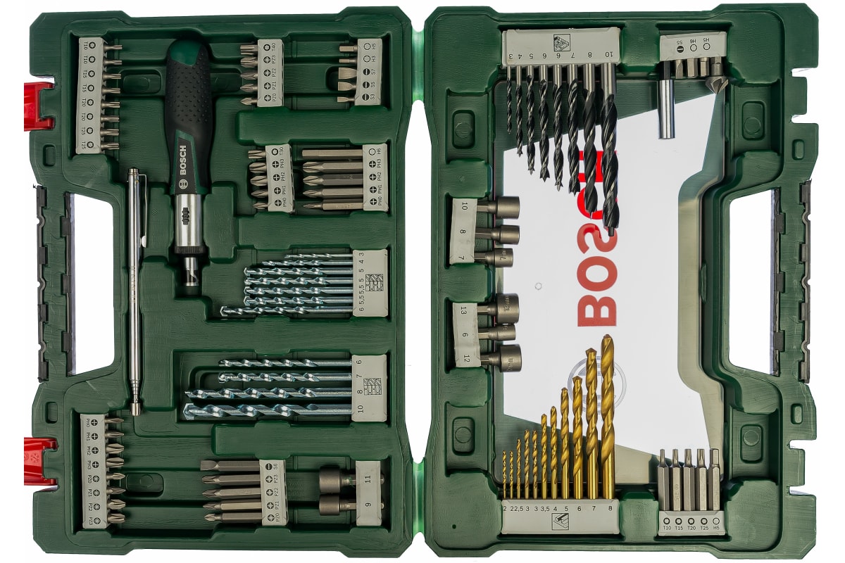 Набор принадлежностей V-line (91 шт.) Bosch 2607017195