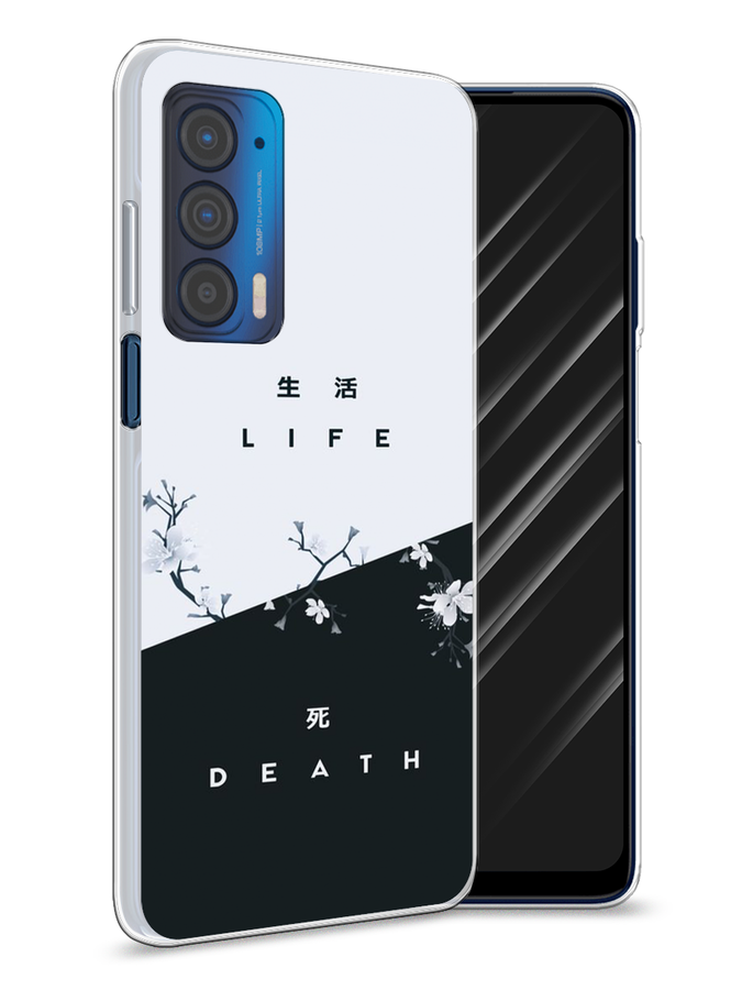 

Чехол Awog на Motorola Edge (2021) "Life and death", Разноцветный, 242950-7