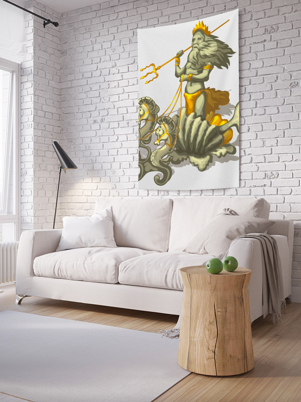 

Вертикальное фотопанно на стену JoyArty Кони посейдона 100x150 см, Кони посейдона