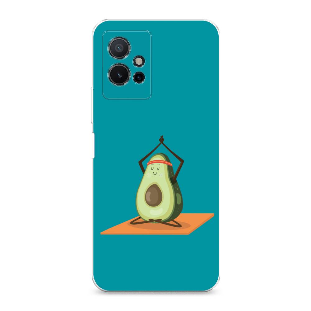 

Чехол на Vivo Y75 5G "Расслабься с авокадо", Голубой, 266250-6