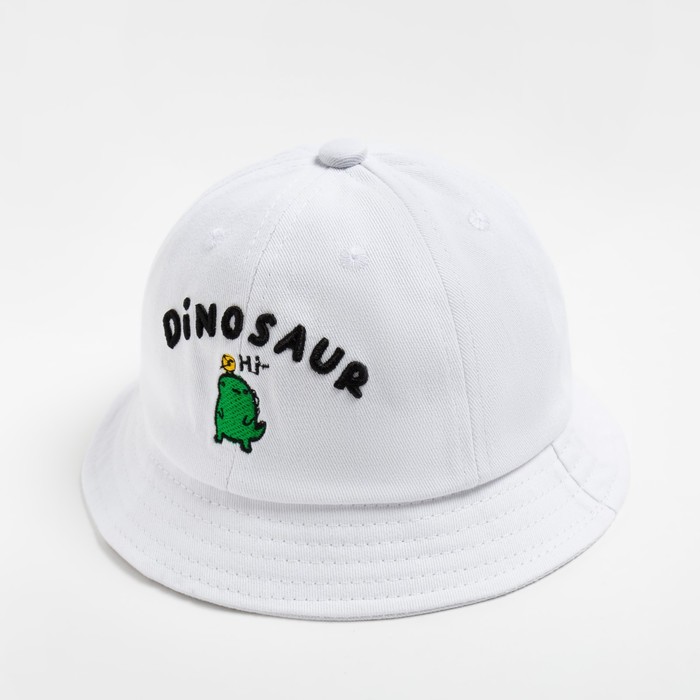 

Панама для мальчика MINAKU "Dinosaur", цв. белый, р-р 48, Dinosaur