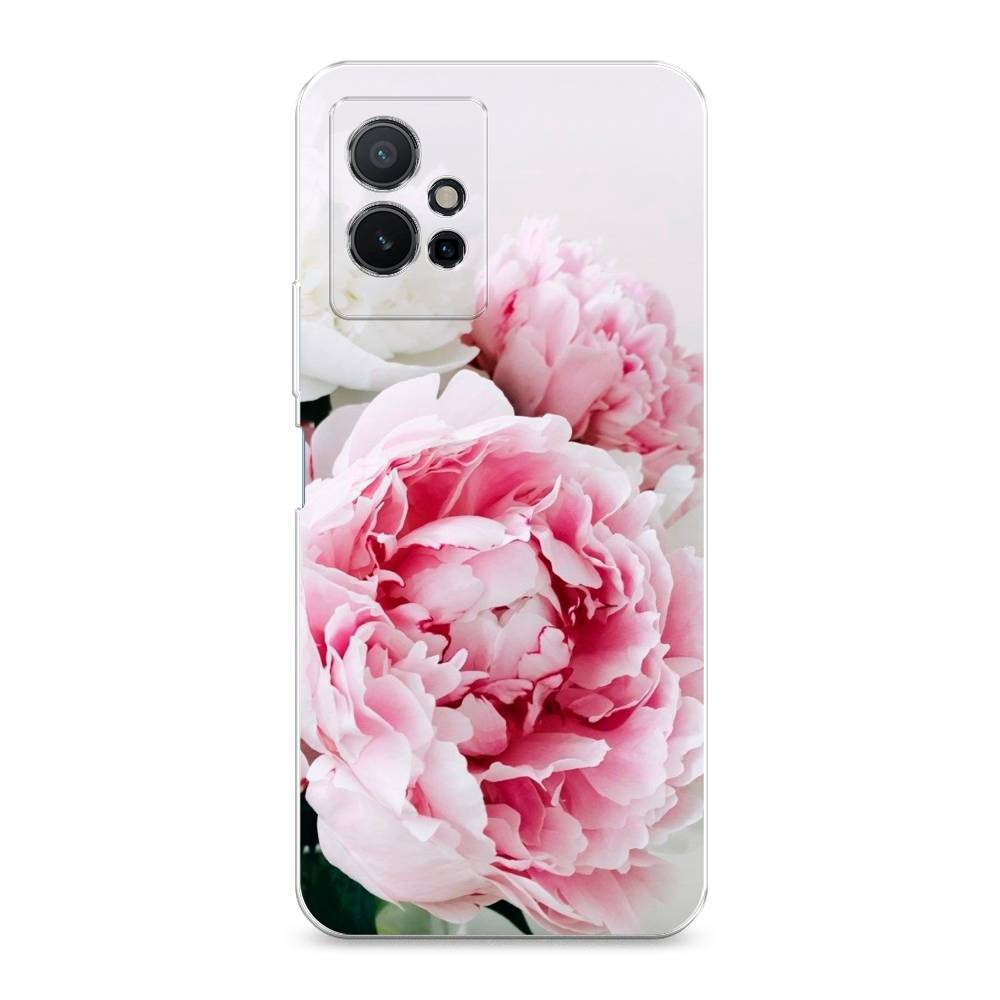 

Чехол на Vivo Y75 5G "Розовые и белые пионы", Розовый;белый, 266250-2