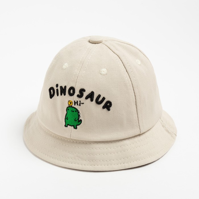 

Панама для мальчика MINAKU "Dinosaur", цв. бежевый, р-р 48, Dinosaur