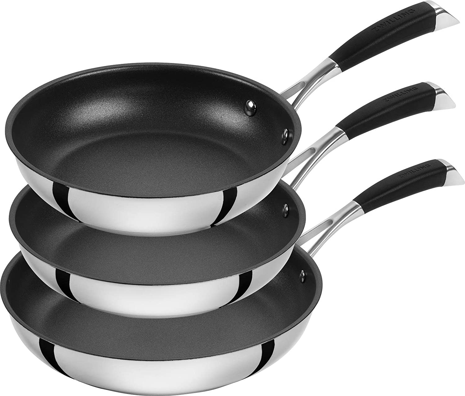 Набор из 3-х сковородок Zwilling by Cornelia Poletto Frying Pan, 65249-000, (20+24+28 см),