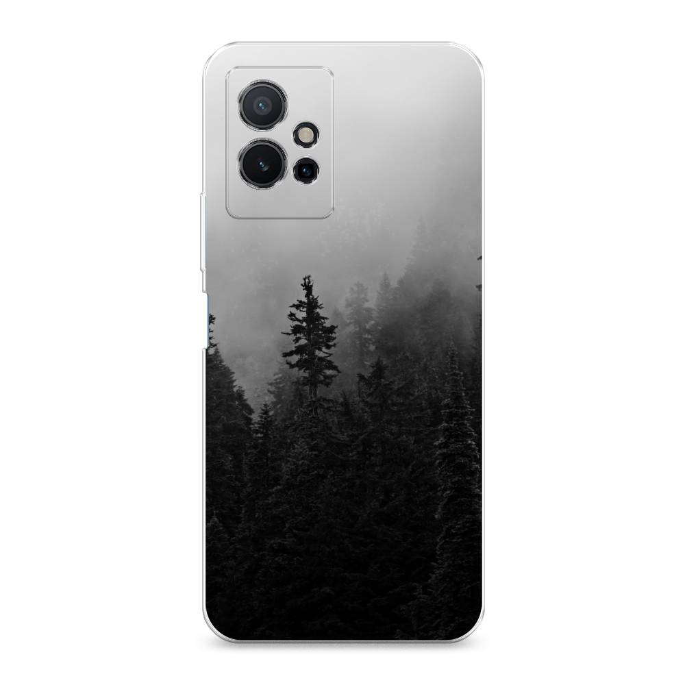 

Чехол на Vivo Y75 5G "Туманный лес", Серый;черный, 266250-2
