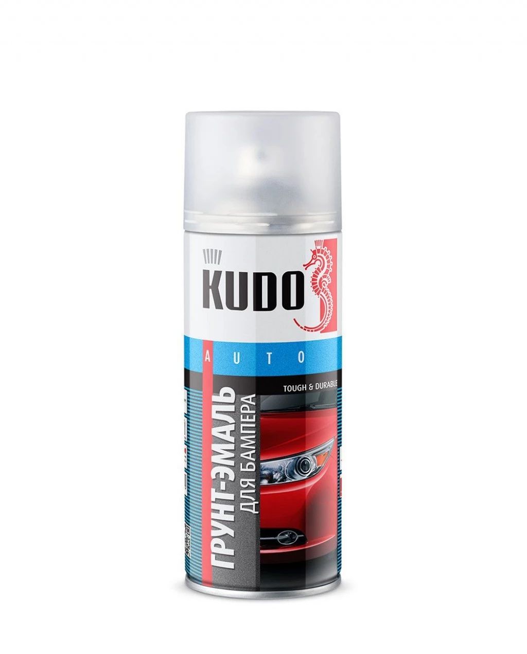 

Эмаль для бампера KUDO серая (520 мл) (аэрозоль) KU-6201, Серый