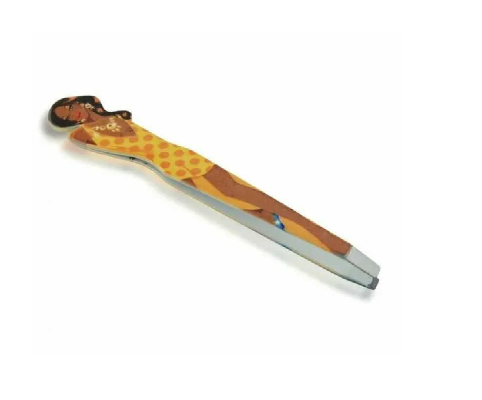 Пинцет Ellis Cosmetic фигурный с клещеобразным захватом