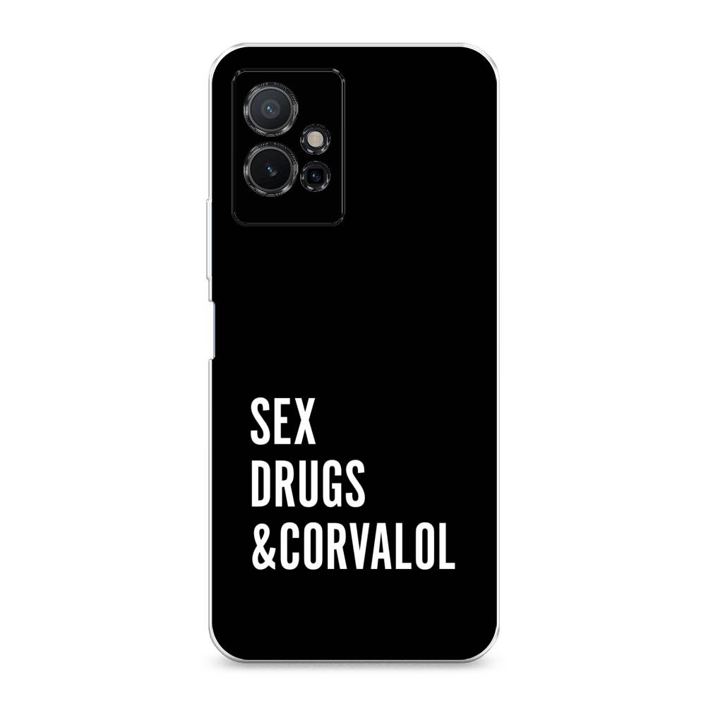 

Чехол на Vivo Y75 5G "Corvalol", Черный;серый;белый, 266250-6