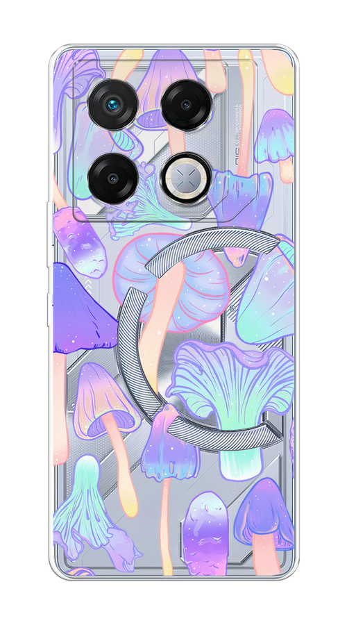 

Чехол на Infinix GT 20 Pro "Пастельные грибы", Фиолетовый;голубой, 3106250-1