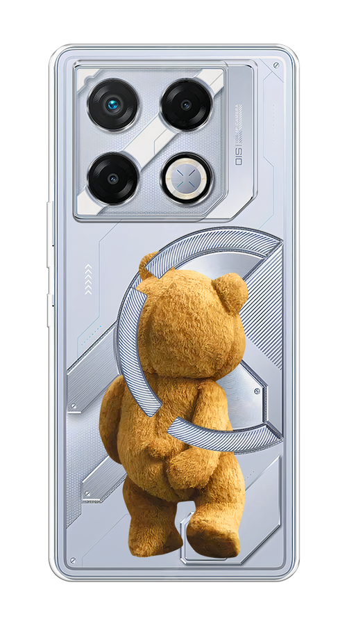

Чехол на Infinix GT 20 Pro "Медвежья спина", Коричневый;прозрачный, 3106250-1