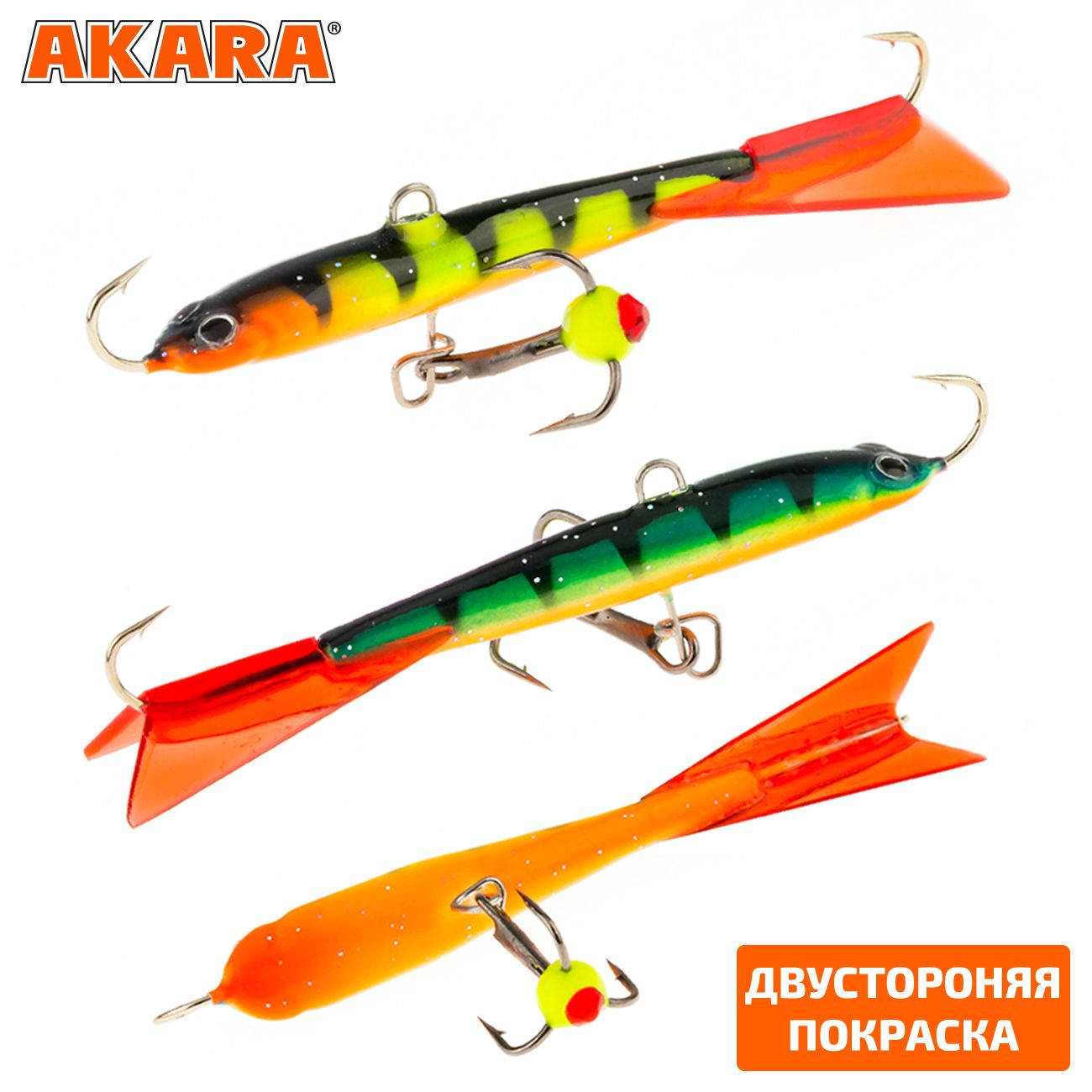 

Балансир Akara Bleak 55 мм 8 гр. 2,2-2/7oz 29/94 2 штуки, Разноцветный, Bleak