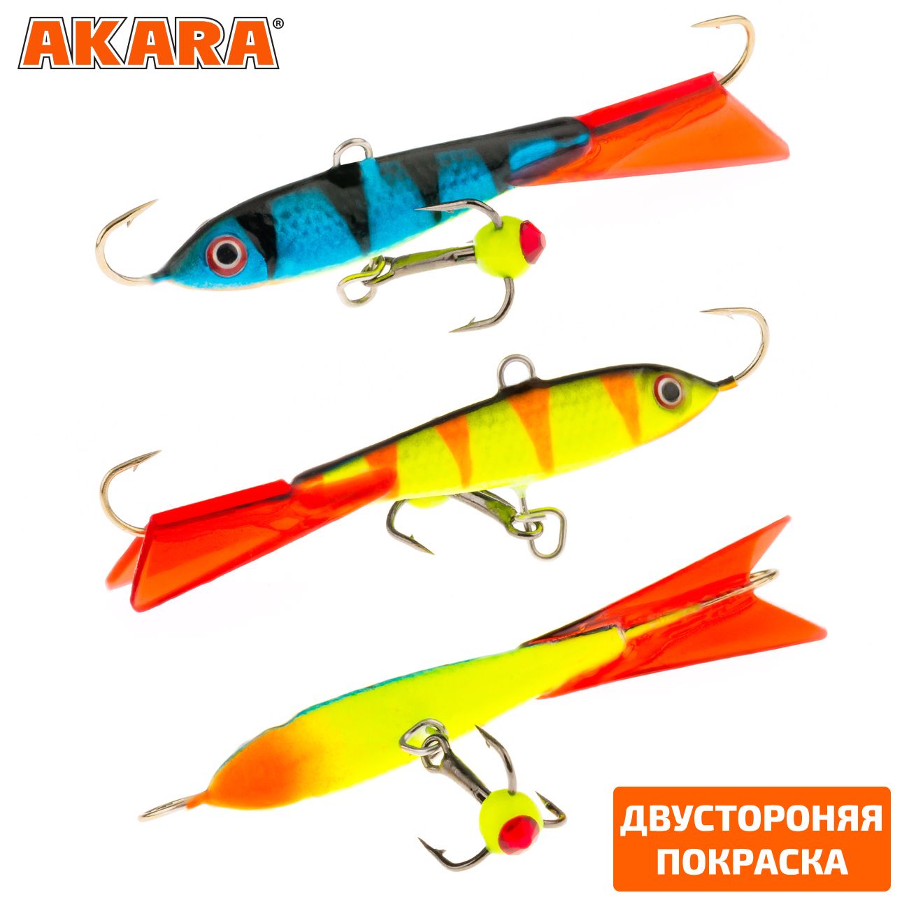 

Балансир Akara Legioner 50 мм 9 гр. 2,0-1/3oz 30/62 2 штуки, Разноцветный, Legioner