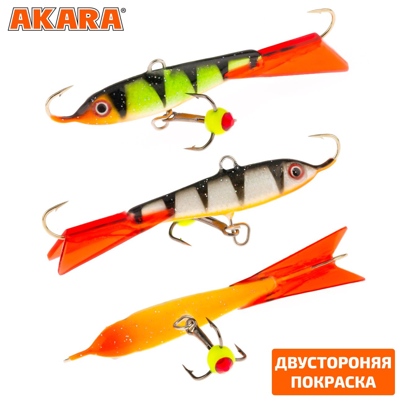 

Балансир Akara Legioner 50 мм 9 гр. (2,0-1/3oz) 31/94 2 штуки, Разноцветный, Legioner 50 2 штуки
