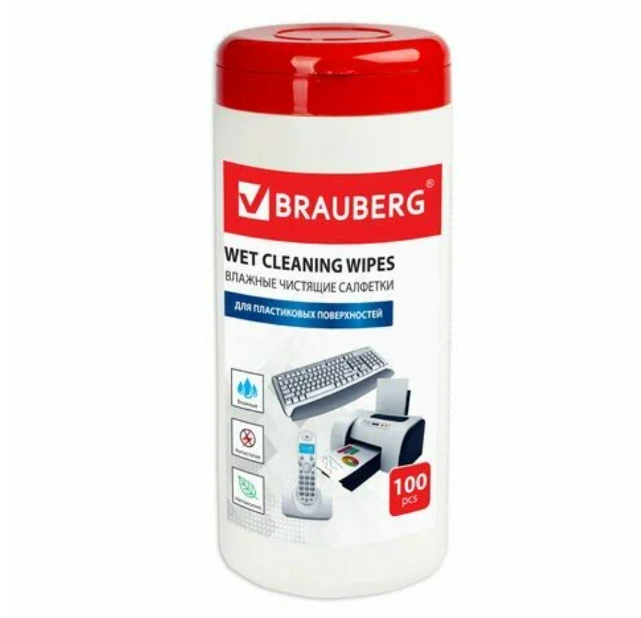 

Салфетка для экранов Brauberg WET CLEANING WIPES, 3, WET CLEANING WIPES