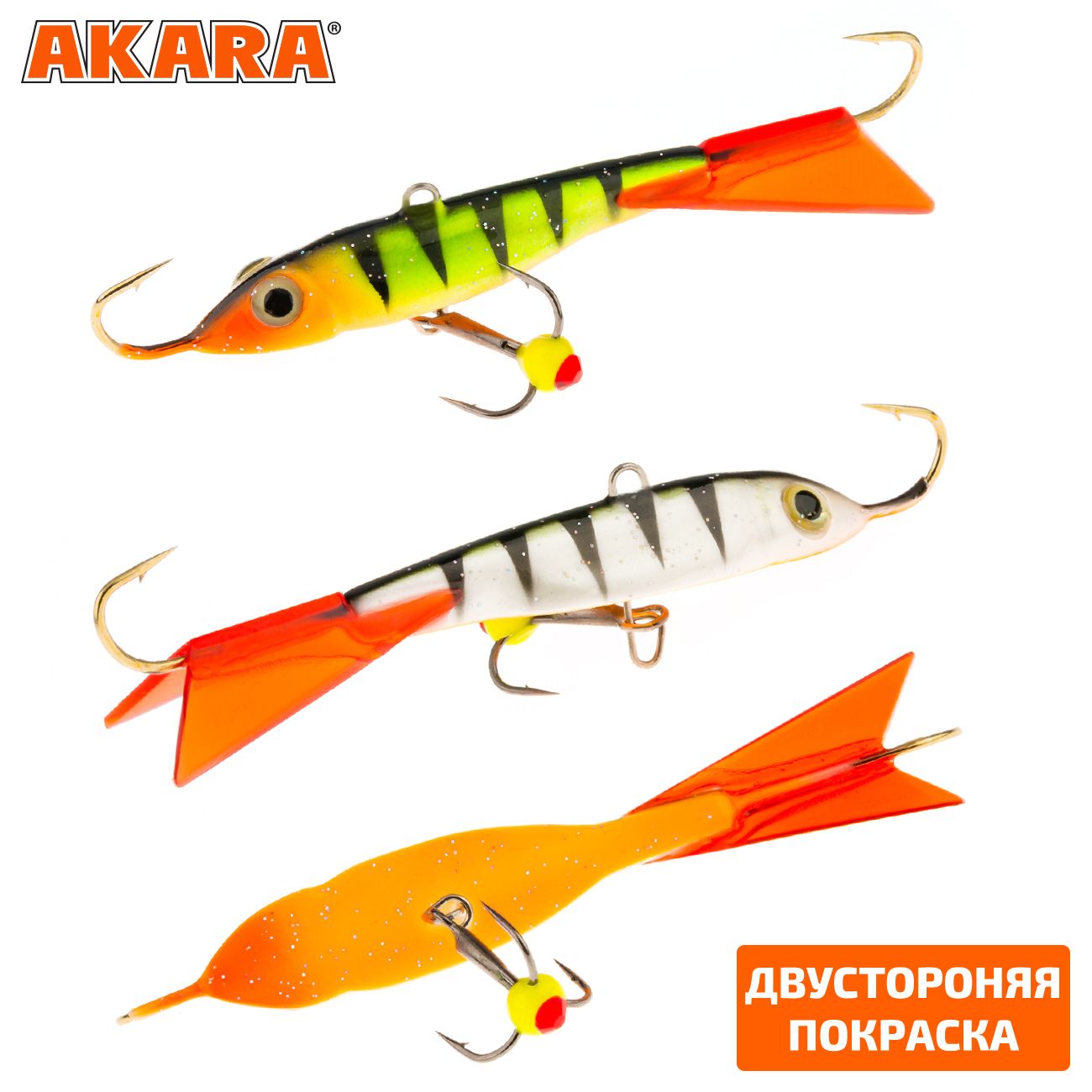 

Балансир Akara Ruff 60 мм 17 гр. 2,4-3/5oz 31/94 2 штуки, Разноцветный, Ruff