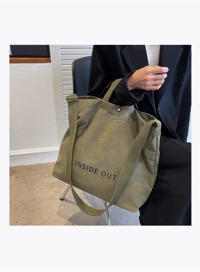 

Сумка женская NoBrand Inside Out, олива, Зеленый, Inside Out