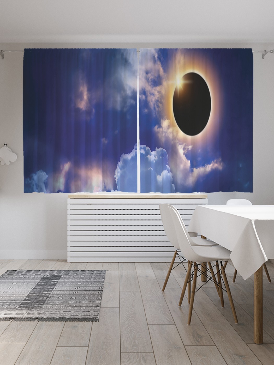 

Классические шторы JoyArty "Природное явление в небе", Oxford DeLux, 2 полотна 145x180 см, Природное явление в небе