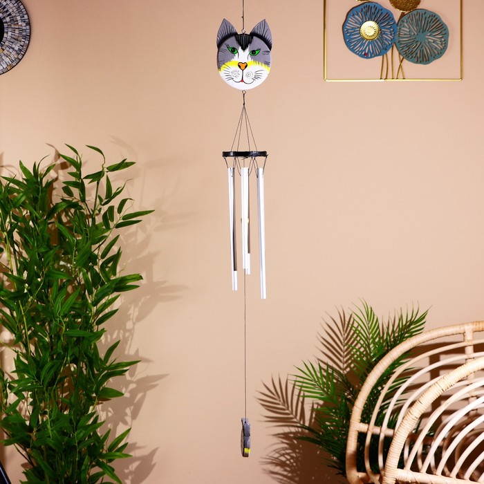 

Музыка ветра Кот 100 см, Серый