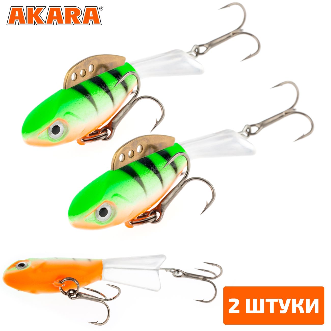 

Балансир Akara Pro Action Tensai 67 11 гр. 26F 2 штуки, Разноцветный, Pro Action Tensai