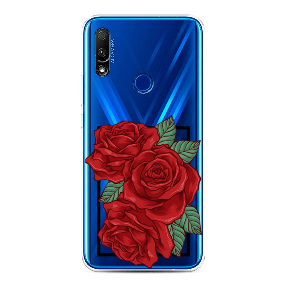 Чехол для Honor 9X/Huawei P Smart Z Три алые розы