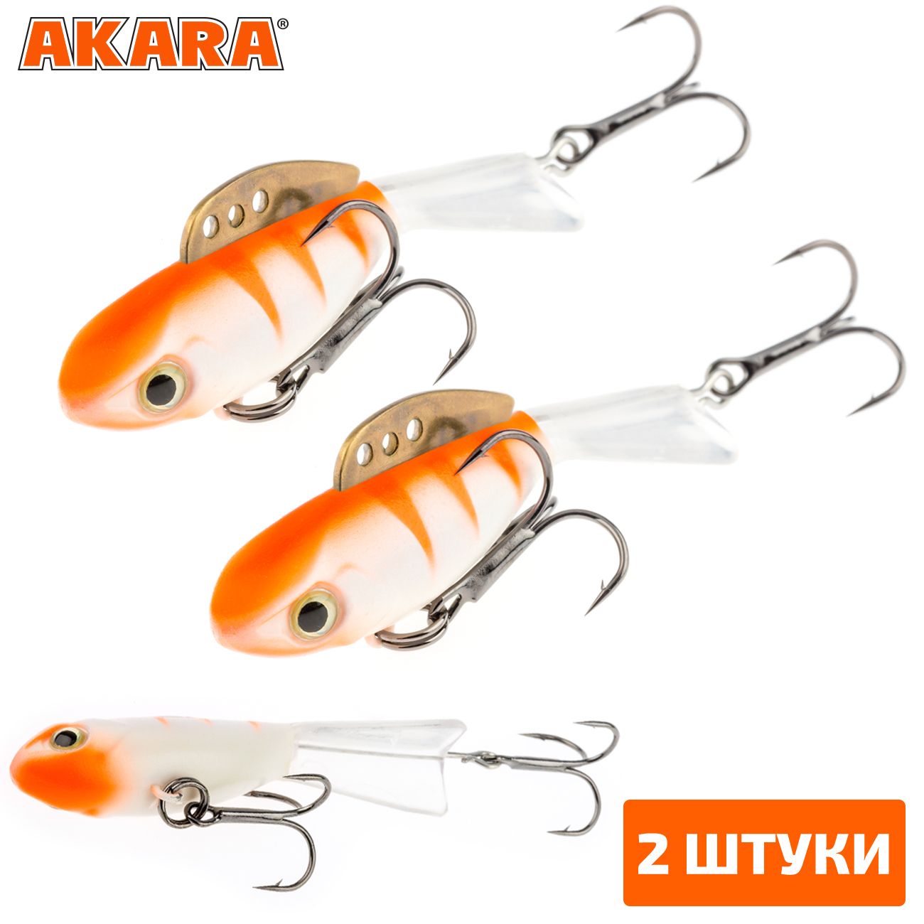 

Балансир Akara Pro Action Tensai 57 11 гр. 32F 2 штуки, Разноцветный, Pro Action Tensai