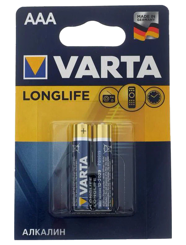 

Батарейки VARTA Long Life AAA блистер 2 04103101412