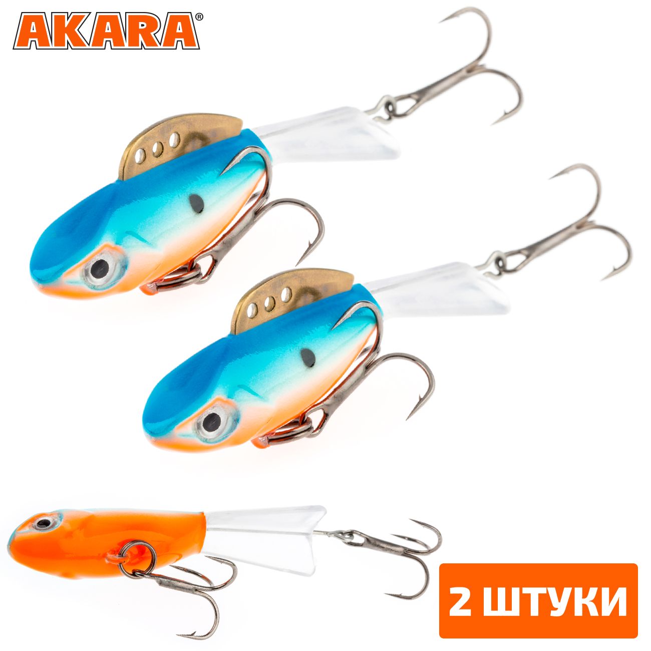 

Балансир Akara Pro Action Tensai 57 11 гр. 24F 2 штуки, Разноцветный, Pro Action Tensai