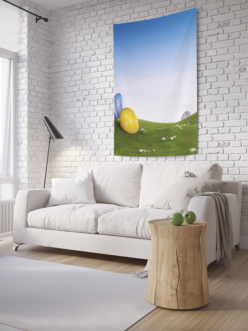 

Вертикальное фотопанно на стену JoyArty Пасхальные яйца на поляне 150x200 см, Пасхальные яйца на поляне