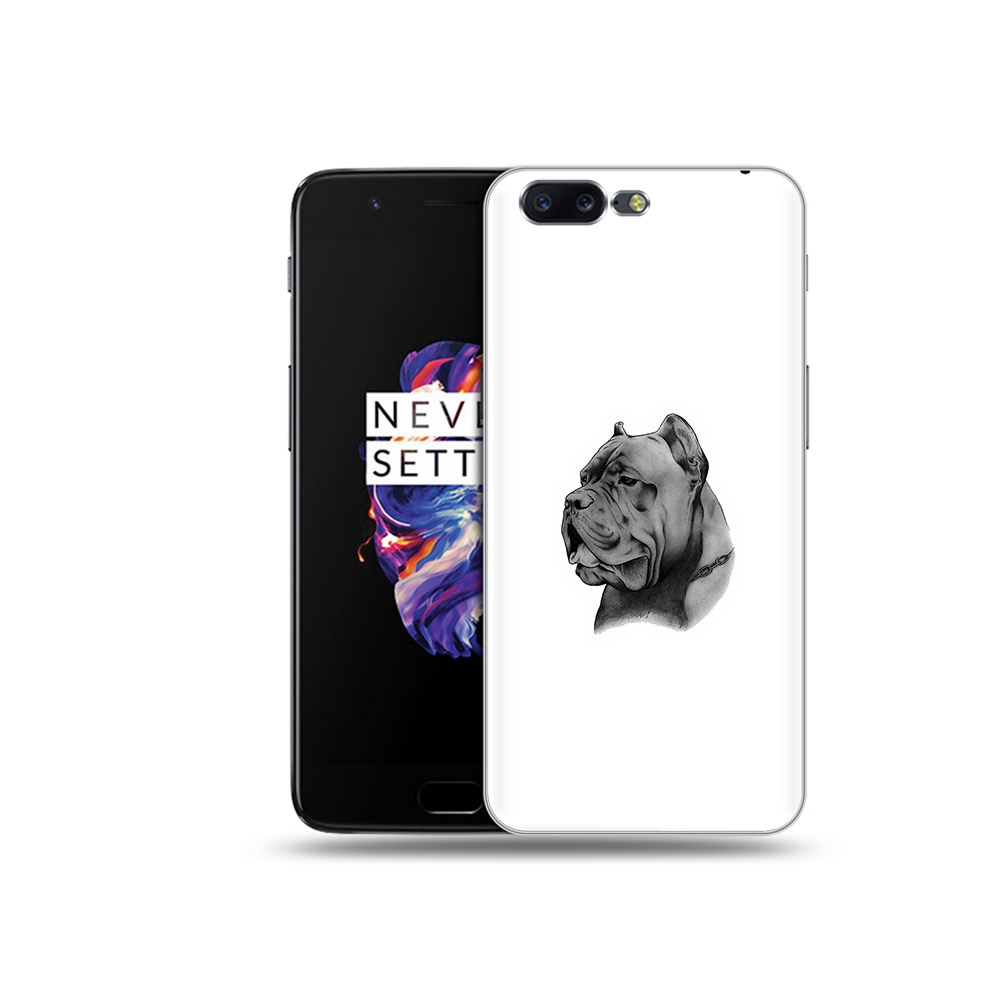 

Чехол MyPads Tocco для OnePlus 5 грозный бульдог, Прозрачный, Tocco
