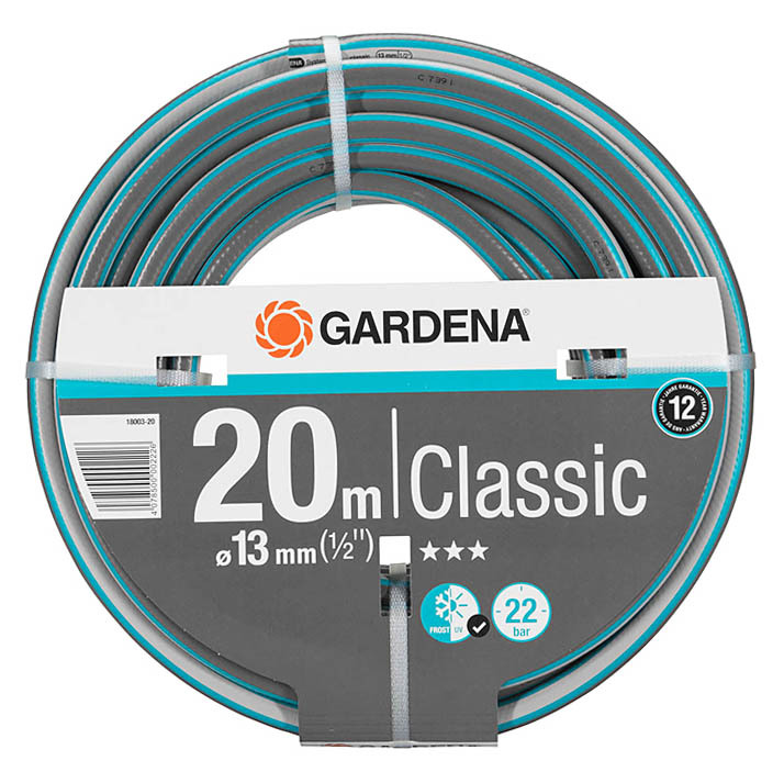 фото Шланг поливочный gardena classic 1/2" 20 м трехслойный (18003-20)