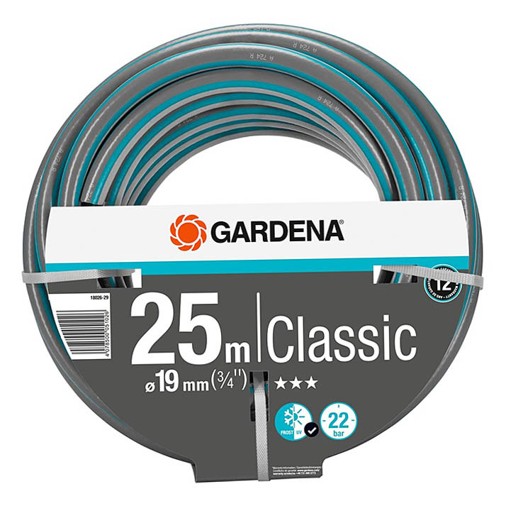 фото Шланг поливочный gardena classic 3/4" 25 м трехслойный (18026-29)