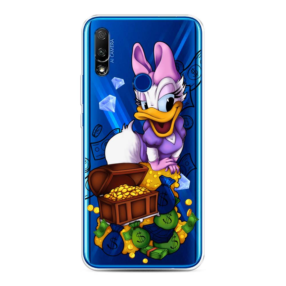 

Чехол на Honor 9X/Huawei P Smart Z "Rich Daisy Duck", Коричневый;белый;фиолетовый, 69950-6