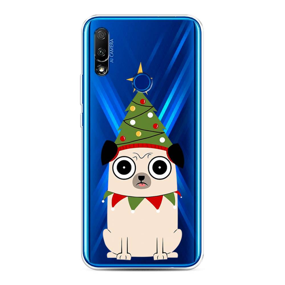 

Чехол для Honor 9X/Huawei P Smart Z "Собачка с ёлочкой", Бежевый;красный;зеленый, 69950-1