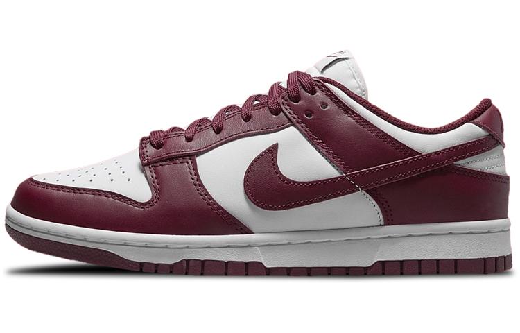 

Кеды унисекс Nike Dunk Low dark beetroot белые 35.5 EU, Белый, Dunk Low dark beetroot