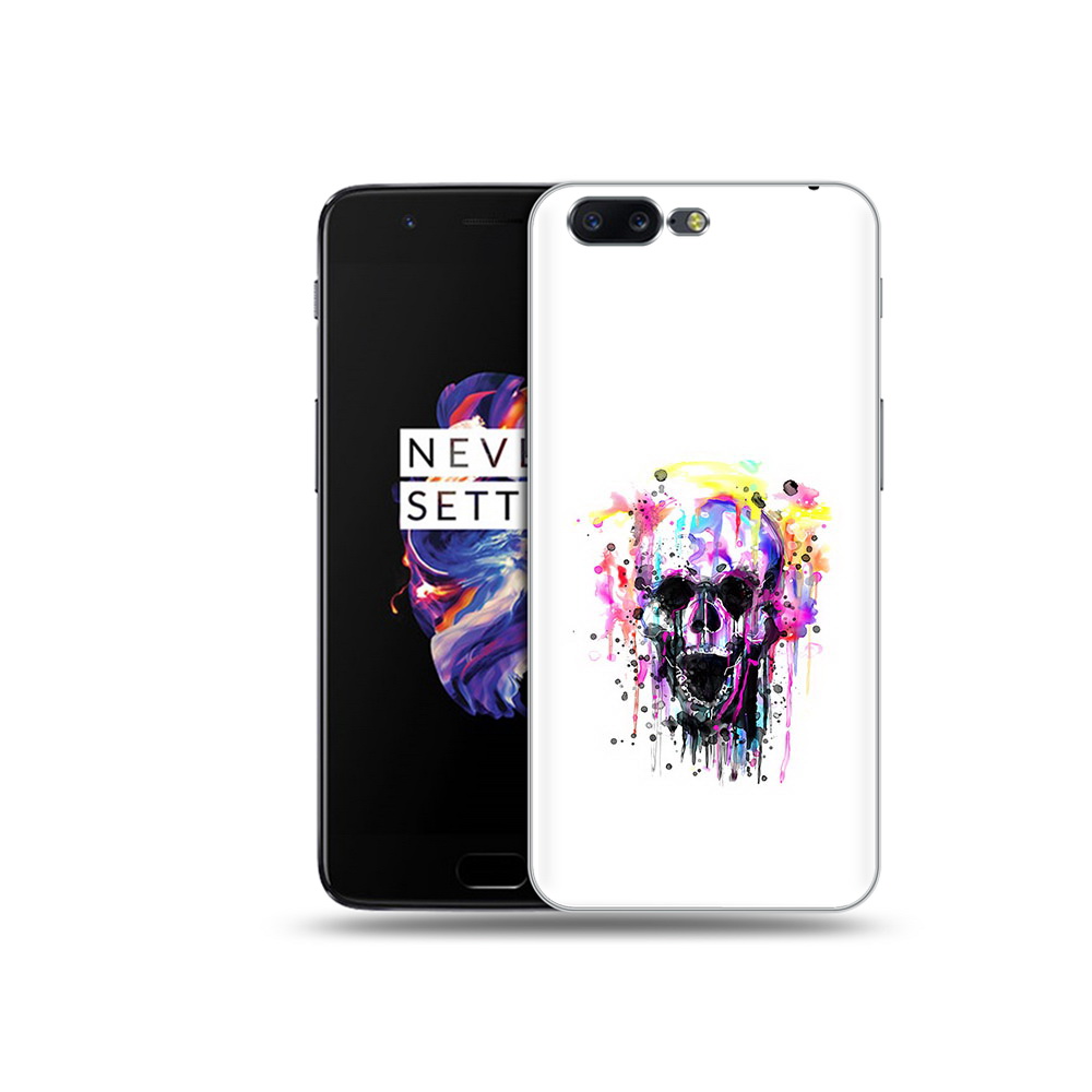 

Чехол MyPads Tocco для OnePlus 5 граффити череп, Прозрачный, Tocco