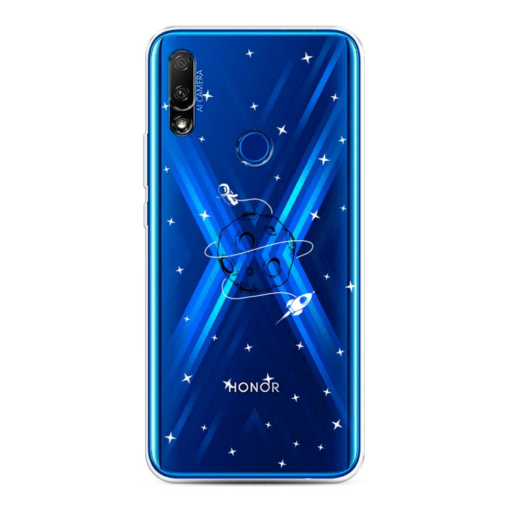 

Чехол на Honor 9X/Huawei P Smart Z "Полет вокруг луны", Белый;серый;черный, 69950-2