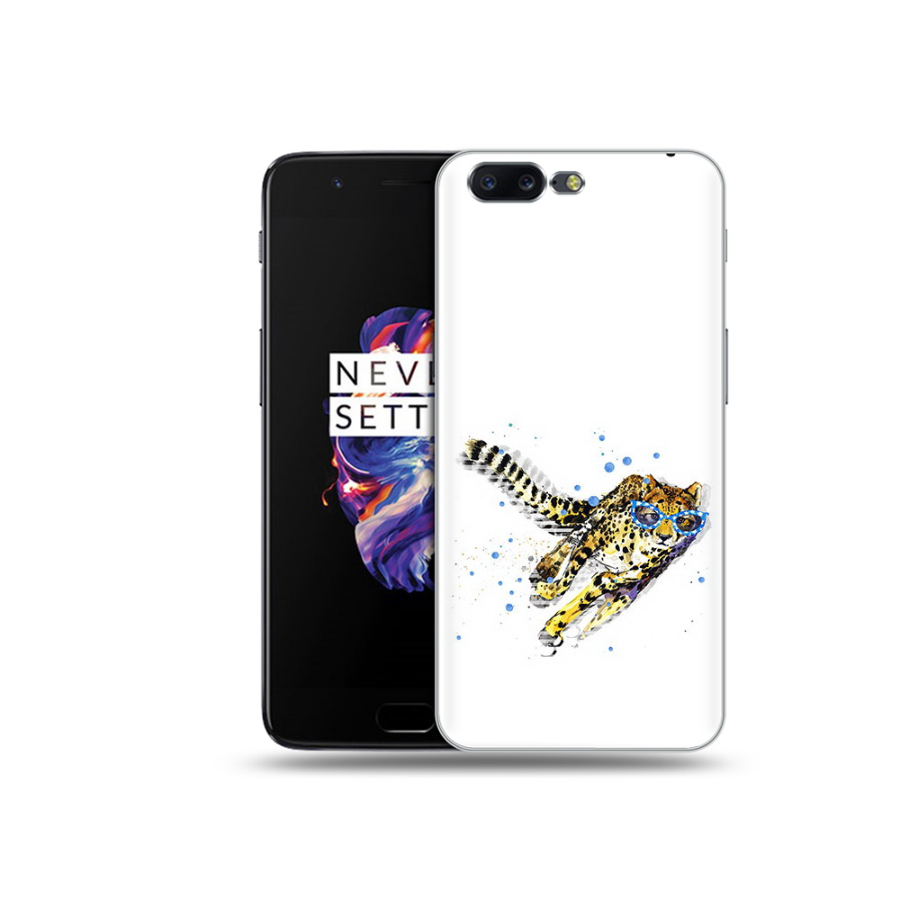 

Чехол MyPads Tocco для OnePlus 5 гепард в очках, Прозрачный, Tocco