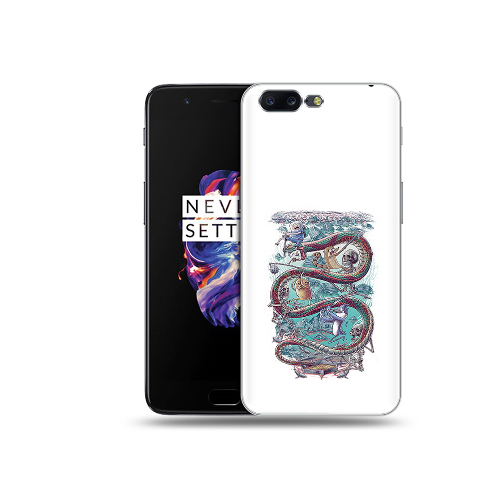 

Чехол MyPads Tocco для OnePlus 5 время приключений страшилка, Прозрачный, Tocco