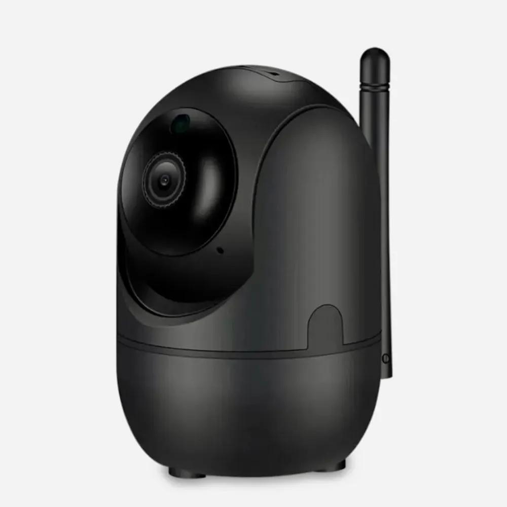 

IP-камера видеонаблюдения Wi-Fi для дома с обзором 360 градусов ( видеоняня ). Черная., Черный