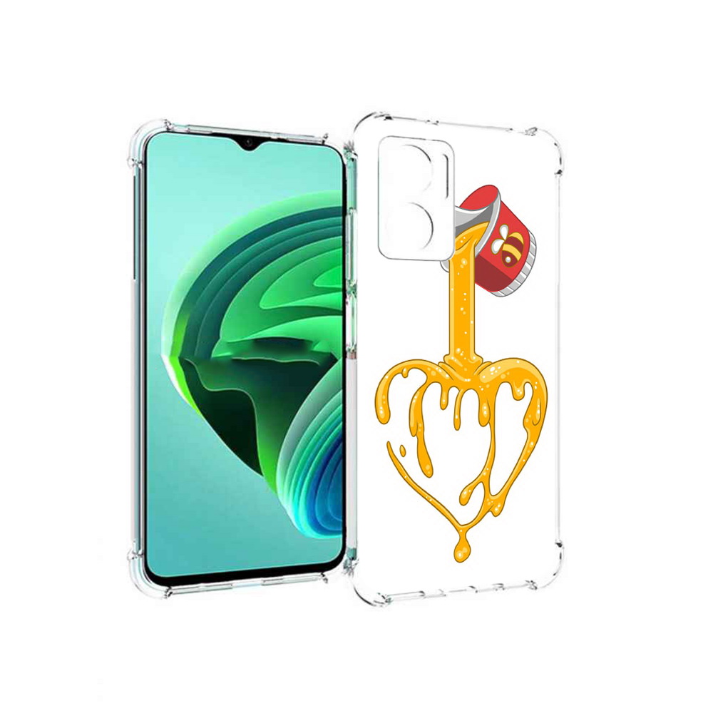 Чехол MyPads медовое сердце для Xiaomi Redmi Note 11E 5G/Redmi 11 Prime 5G/Redmi 10 5G