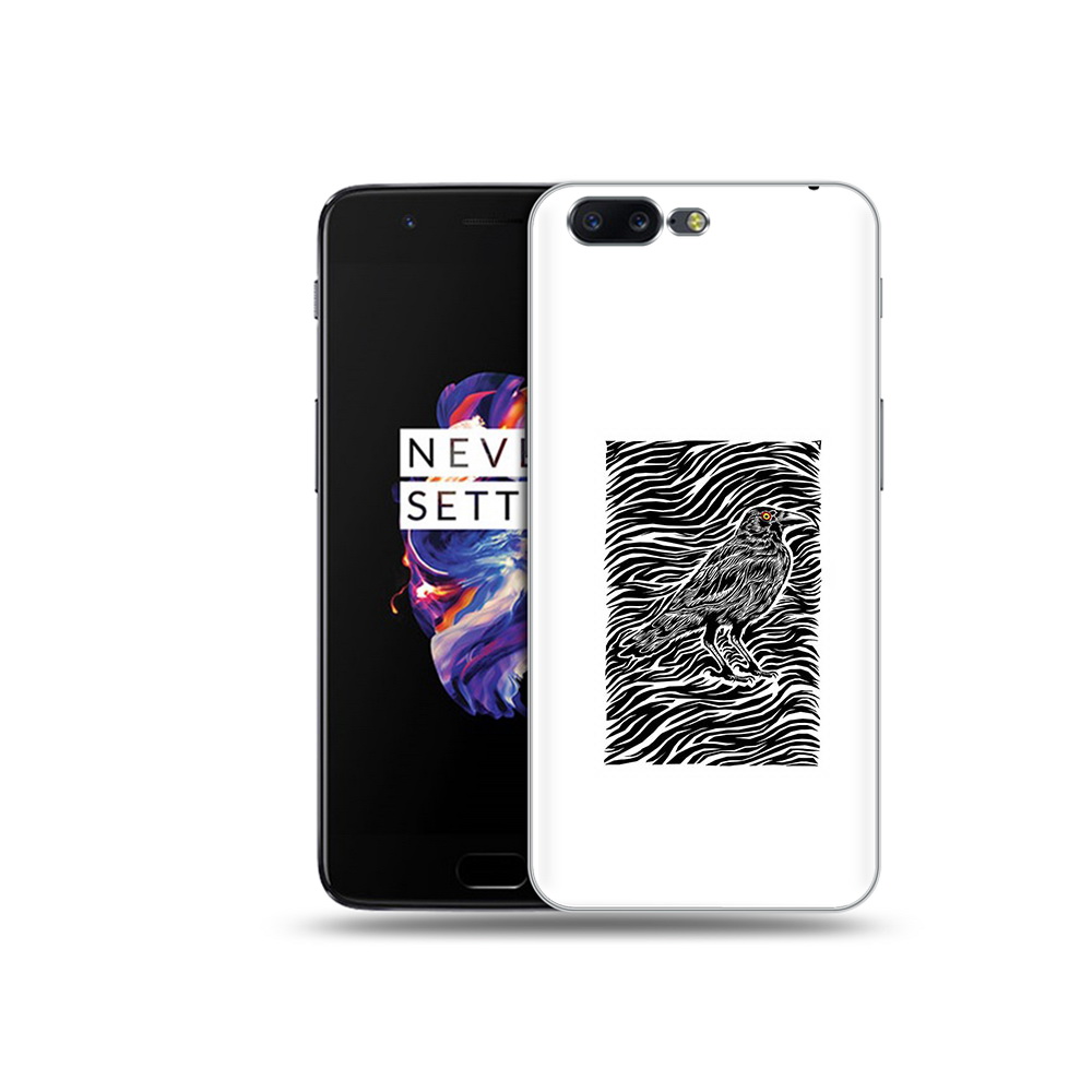 

Чехол MyPads Tocco для OnePlus 5 ворон в абстракции, Прозрачный, Tocco