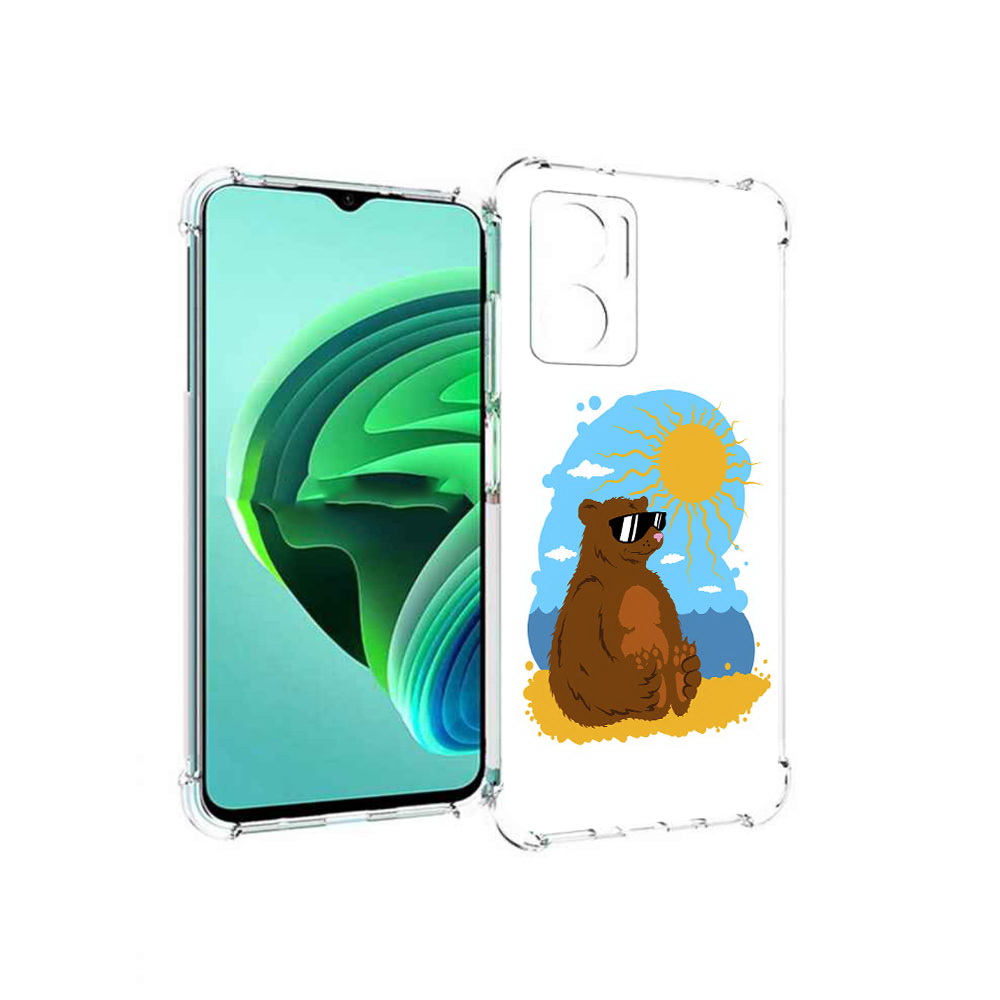 

Чехол MyPads медведь на чиле для Xiaomi Redmi Note 11E 5G/Redmi 11 Prime 5G, Прозрачный, Tocco