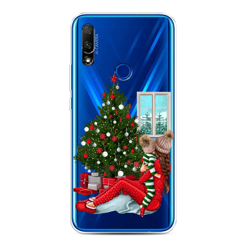 

Чехол на Honor 9X/Huawei P Smart Z "Новый год с мамой", Красный;зеленый;голубой, 69950-6