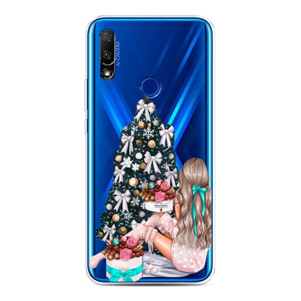 

Чехол для Honor 9X/Huawei P Smart Z "New Year", Зеленый;бежевый;голубой, 69950-5